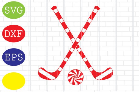 Candy Cane Hockey Sticks Svg: A Stitch Test