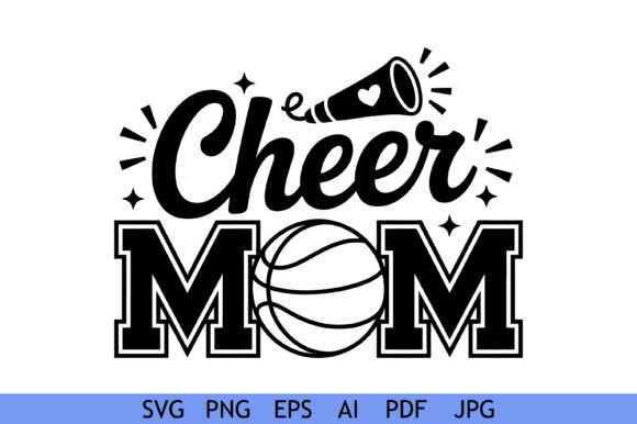 Cheer Mom Basketball Megaphone Design Review