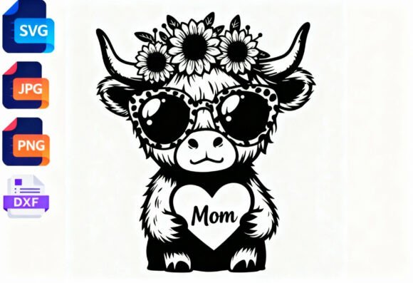 Cute Highland Cow Mom Sunflower: A Designer’s Review