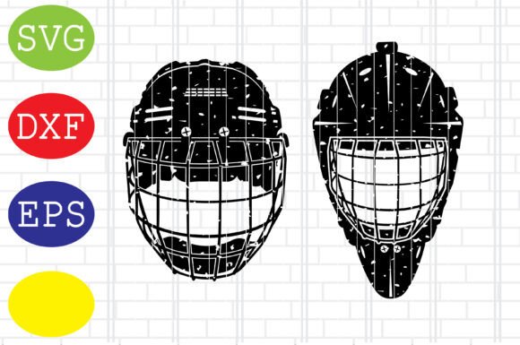 Distressed Hockey Goalie Helmet Svg Review