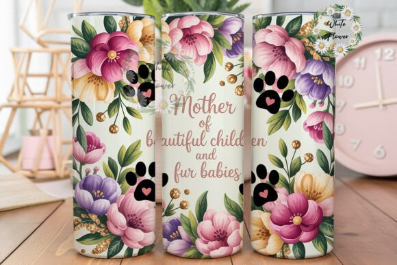 Dog Mom Floral Tumbler PNG: A Designer’s Review