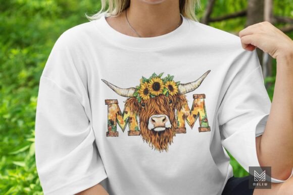 Highland Cow MOM PNG: An Embroidery Review