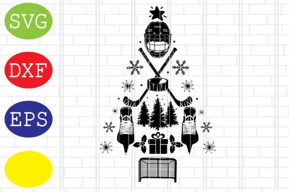 Ice Hockey Christmas Tree SVG: An Embroidery Review