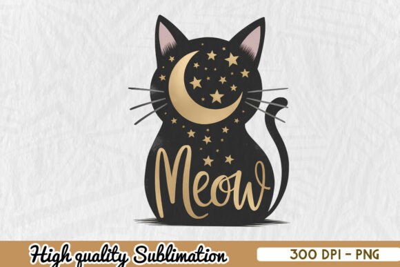 Meow Cat Mom Sublimation Halloween PNG Review