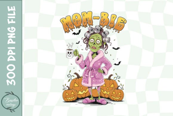 Mom-Bie Morning Halloween Funny PNG Review