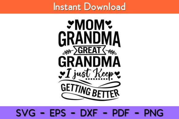 Mom Grandma Great I Just Keep Getting: A Designer Review